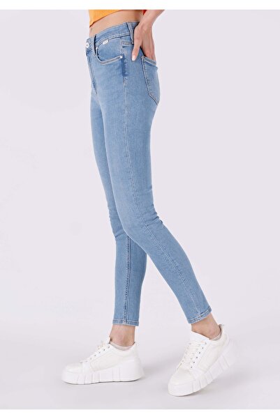 Colin's Skinny Fit Orta Bel Dar Paça Kadın İndigo Jean Pantolon