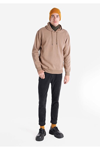 Colin's Regular Fit Kapüşonlu Bej Erkek Sweatshirt