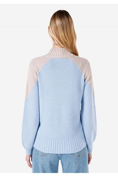 Colin's Regular Fit Stand Collar Women's Blue Sweater