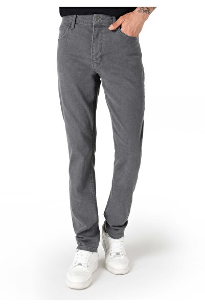 Colin's Straight Fit Mid Waist Straight Leg Men's Gray Trousers