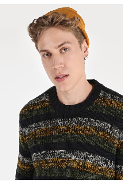 Colin's Regular Fit Yuvarlak Yaka Jakarlı Erkek Çok Renkli Kazak