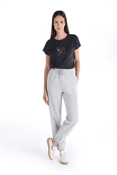Colin's Regular Fit Mid Waist Straight Women's Gray Sweatpants