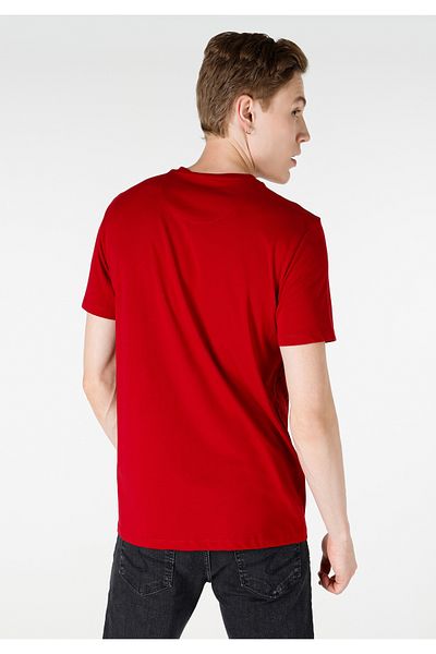 Colin's Red Regular Fit Crew Neck Men's Short Sleeve T-Shirt