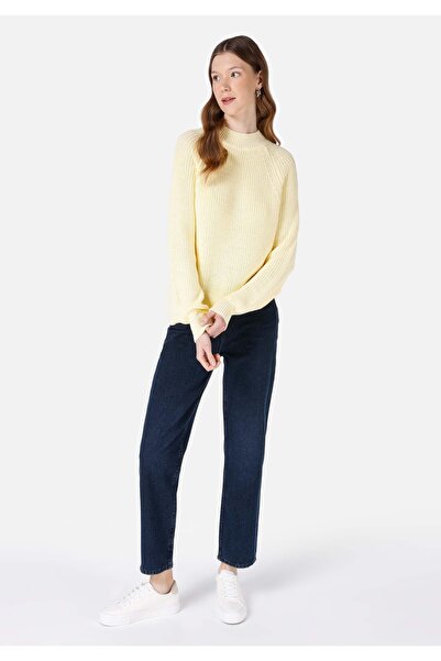 Colin's Normal Kesim Bisiklet Yaka Sarı Kadın Kazak Cl1067522