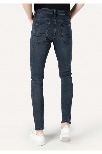 Colin's Slim Fit Low Waist Narrow Leg Men's Dark Indigo Jean Pants