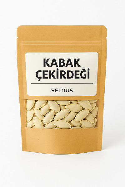 SELNUS Kabak Çekirdeği Çiğ 1 KG ( 1000 GRAM ) %100 Doğal Çekirdek ( Pumpkin S...