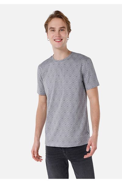 Colin's Regular Fit Crew Neck Gray Men's Short Sleeve T-Shirt Cl 1068398