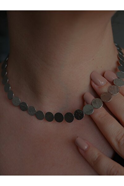 saaden jewelry SAADEN KÜÇÜK YUVARLAK PULLU KOLYE