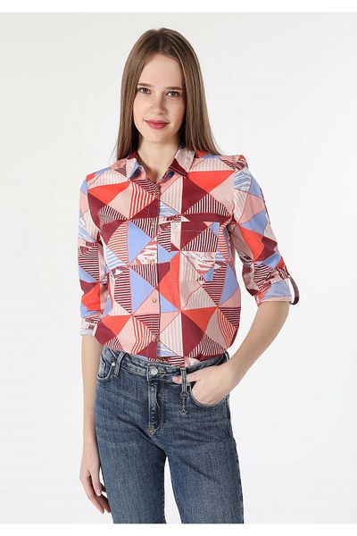 Colin's Multicolored Women's Shirt U. Sleeve Cl 1059746