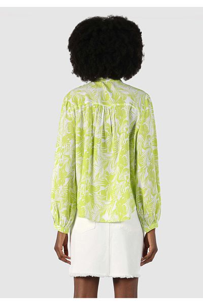 Colin's Regular Fit Shirt Neck Floral Women's Green Long Sleeve Shirt