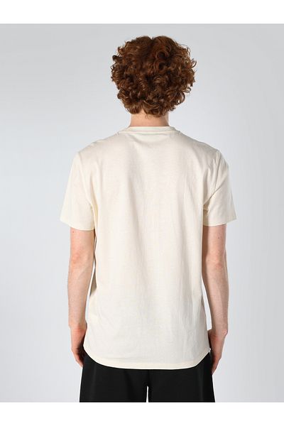 Colin's Regular Fit Round Neck Plain Men's Ecru Short Sleeve T-Shirt