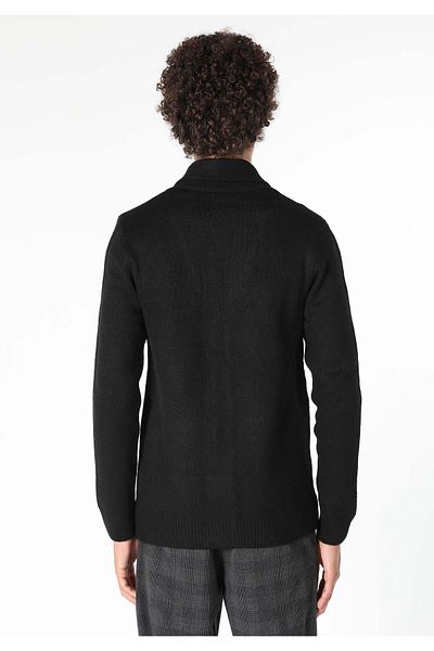 Colin's Slim Fit Men's Black Cardigan