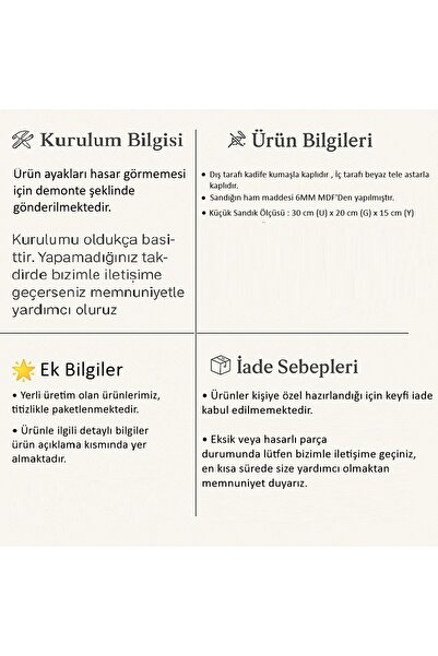 Sonem Çeyiz Скринька для приданого нареченого