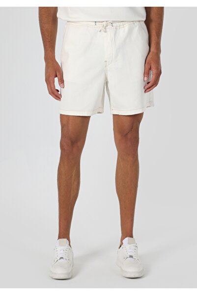 Colin's Chino Fit Yüksek Bel Beyaz Erkek Şort