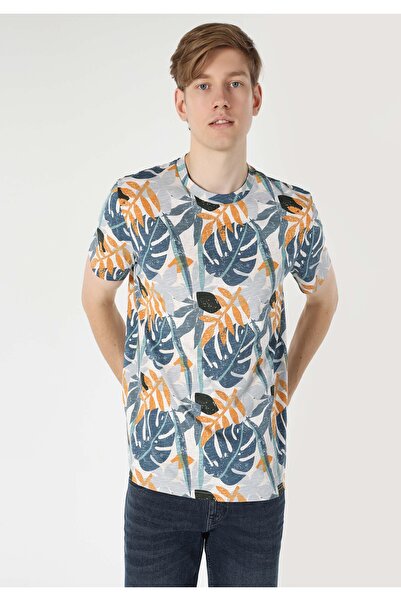 Colin's Ανδρικό πολύχρωμο κοντομάνικο μπλουζάκι με κανονική εφαρμογή με στρογγυλή λαιμόκοψη