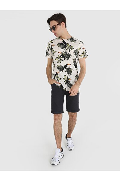 Colin's Ανδρικό κοντομάνικο μπλουζάκι με στάμπα με στρογγυλή λαιμόκοψη