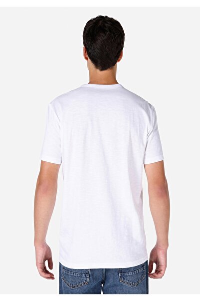 Colin's Ανδρικό κοντομάνικο μπλουζάκι White Crew Neck Regular Fit