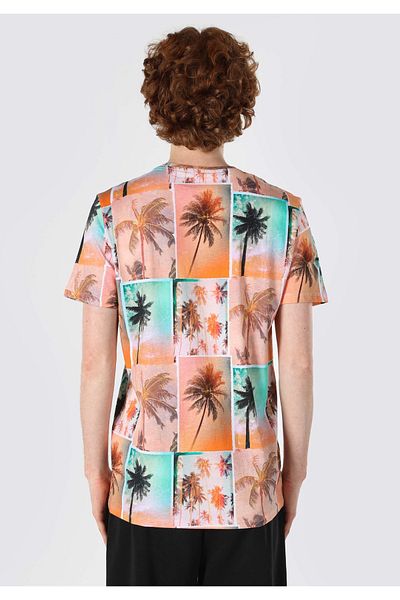 Colin's Regular Fit Round Neck Printed Men's Multicolor Short Sleeve T-Shirt