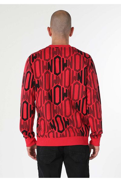 Colin's Regular Fit Men's Red Sweatshirt