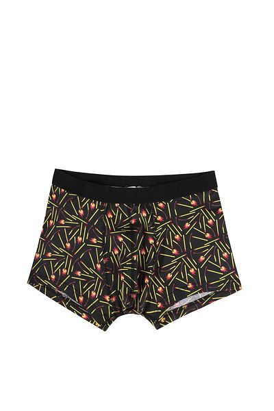 Colin's Modern Fit Printed Men's Black Boxers