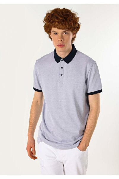 Colin's Регулярний крій, поло-комір, жакардовий, чоловічий, сірий, короткий рукав, футболка