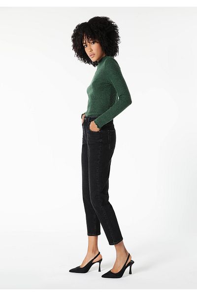 Colin's 891 Maya Slim Fit Mid Waist Narrow Leg Women's Black Jean Trousers Cl1061423
