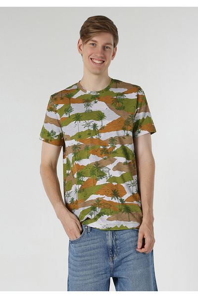 Colin's Men's Short Sleeve T-Shirt - Crew Neck, Regular Fit, Multi Color, Printed