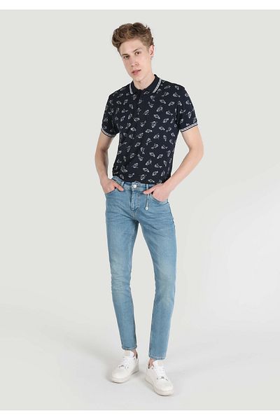 Colin's Pantaloni slim fit cu talie joasă pentru bărbați, indigo