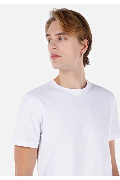 Colin's Ανδρικό κοντομάνικο μπλουζάκι Regular Fit Crew Neck Basic White