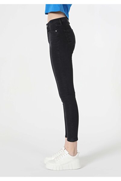Colin's Skinny Fit Orta Bel Dar Paça Kadın Siyah Jean Pantolon
