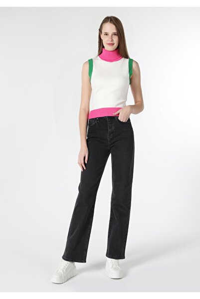 Colin's Слім-фіт жіночий светр з рибальським коміром, різнокольоровий