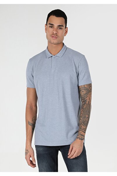 Colin's Регулярний крій, поло-комір, прямий, чоловічий, синій, короткий рукав, футболка