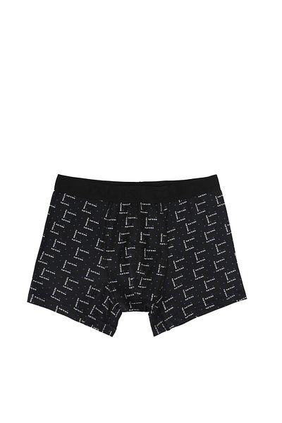 Colin's Modern Fit Printed Men's Black Boxers