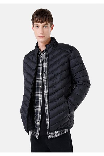 Colin's Slim Fit Men's Black Coat Cl1062510