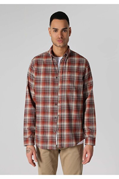 Colin's Сорочка з регулярним кроєм, комір в клітинку, чоловіча, багатоколірна, з довгими рукавами