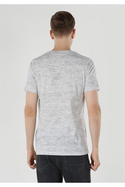 Colin's Gray Regular Fit Men's Short Sleeve T-Shirt - Printed