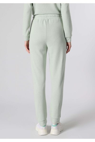 Colin's Regular Fit Mid Waist Plain Women's Green Sweatpants