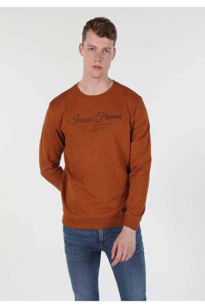 Colin's Regular Fit Erkek Kahverengi Sweatshirt