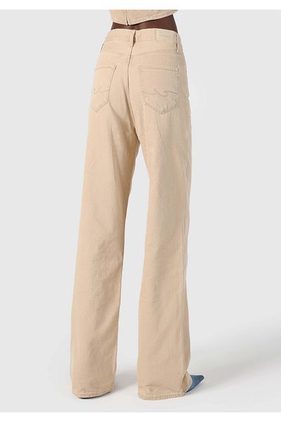 Colin's Regular Fit High Waist Wide Leg Women's Light Brown Jean Trousers