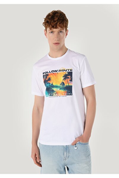Colin's Beyaz Erkek Tshirt K.kol