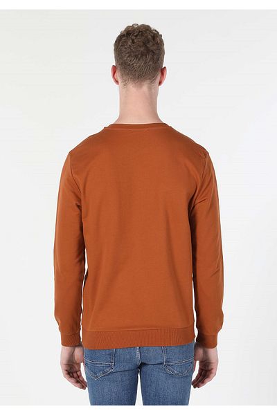 Colin's Regular Fit Men's Brown Sweatshirt