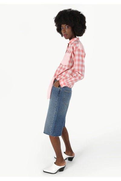 Colin's Turuncu Kadın Gömlek U.kol