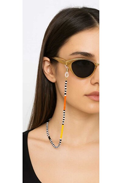 Elila Design Gökkuşağı Kum Boncuklu Gözlük Askısı Gözlük İpi,zinciri,aksesuarı