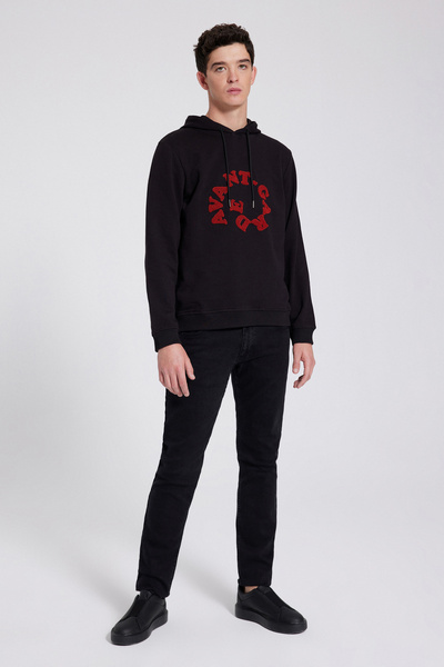 D'S Damat Ds Damat Slim Fit Black Sweatshirt