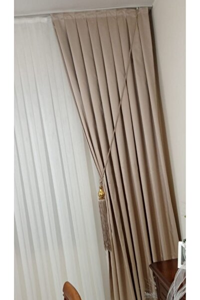 hayattekstil Bej fon Blackout perde