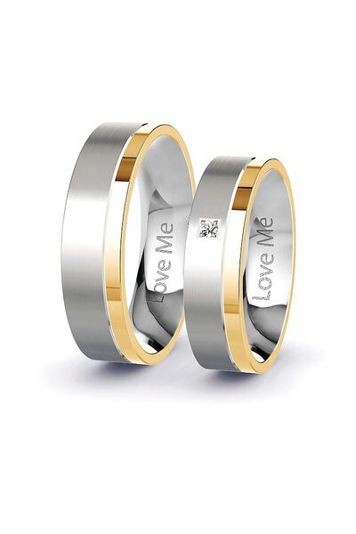 Kaya The Third Love Me Marka 6mm Asla Kararmaz Altın Beyaz 2 Renk 1.kalite Çe...