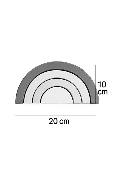 Genel Markalar Waldorf gökkuşağı ahşap oyuncak dekor Montessori el yapımı eğlenceli oyuncak