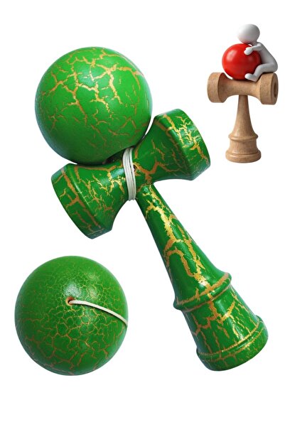 BV Kendama profesionala, Bila din lemn, Crack + Sticker pentru telefon, 117KD