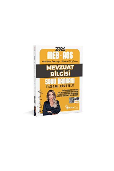 Hoca Kafası Yayınları 2026 MEB – AGS MEVZUAT BİLGİSİ SORU BANKASI