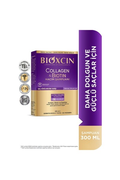 Bioxcin Bıoxcın Collagen-Bıotın Şampuan 300Ml